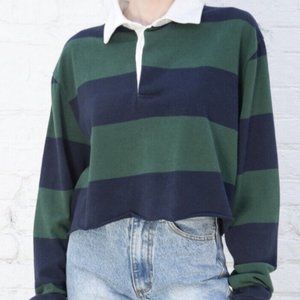 Brandy Melville cropped rugby shirt